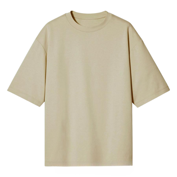T-Shirt Kaos Polos BIG OVERSIZE KHAKI Baju Pria Wanita Kaos