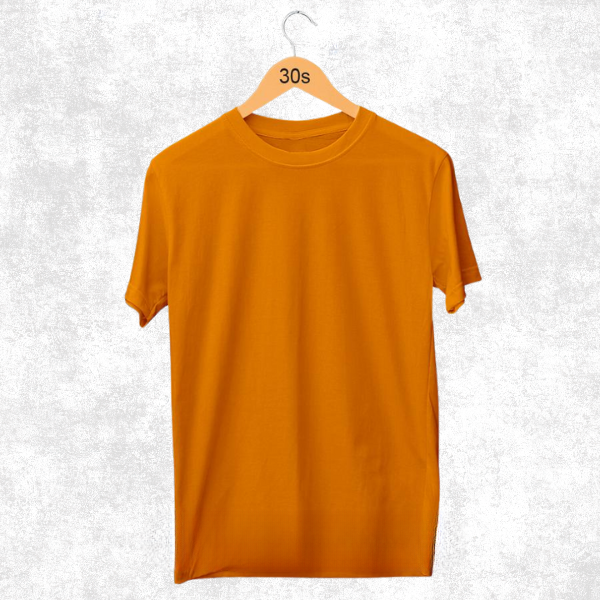 Kaos Polos Oblong Orange Pendek Combed 30s - Orange