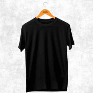 Kaos Polos Oblong Hitam Pendek Combed 30s Murah - L