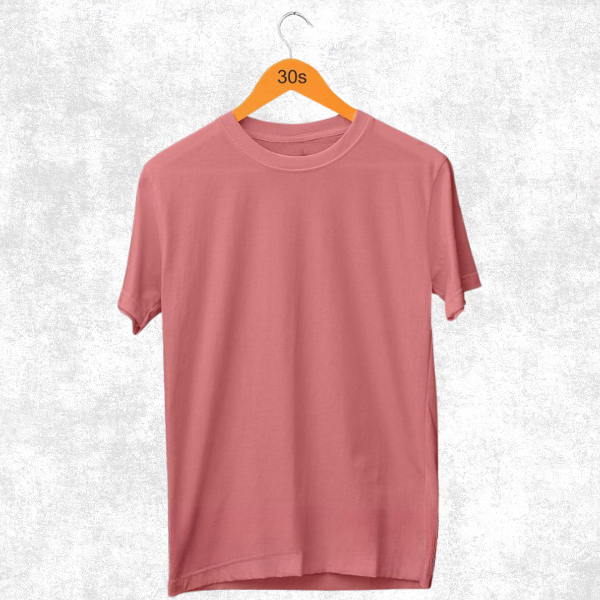 Kaos Polos Pendek PEACH Cotton Combed 30s Premium - PEACH, L