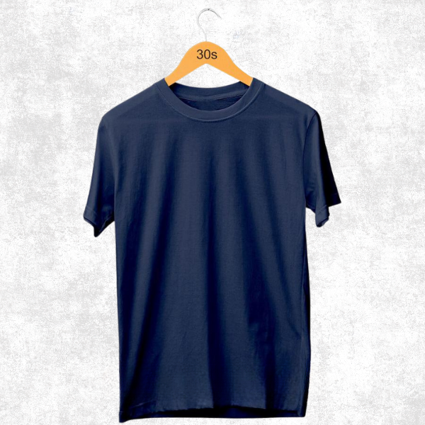 Kaos Polos Oblong Navy Pendek Combed 30s Murah - XXL