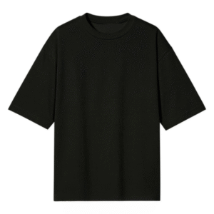 T-Shirt Kaos Polos BIG OVERSIZE HITAM Cotton Combed 24s - Hitam