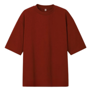 T-Shirt Kaos Polos BIG OVERSIZE MAROON Cotton Combed 24s - MAROON