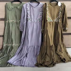 Baju Gamis Maxi Dress Bordir